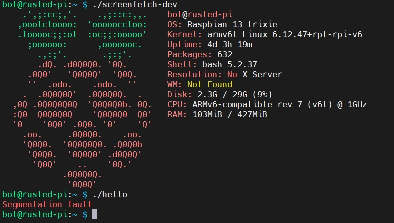 Segmentation Fault